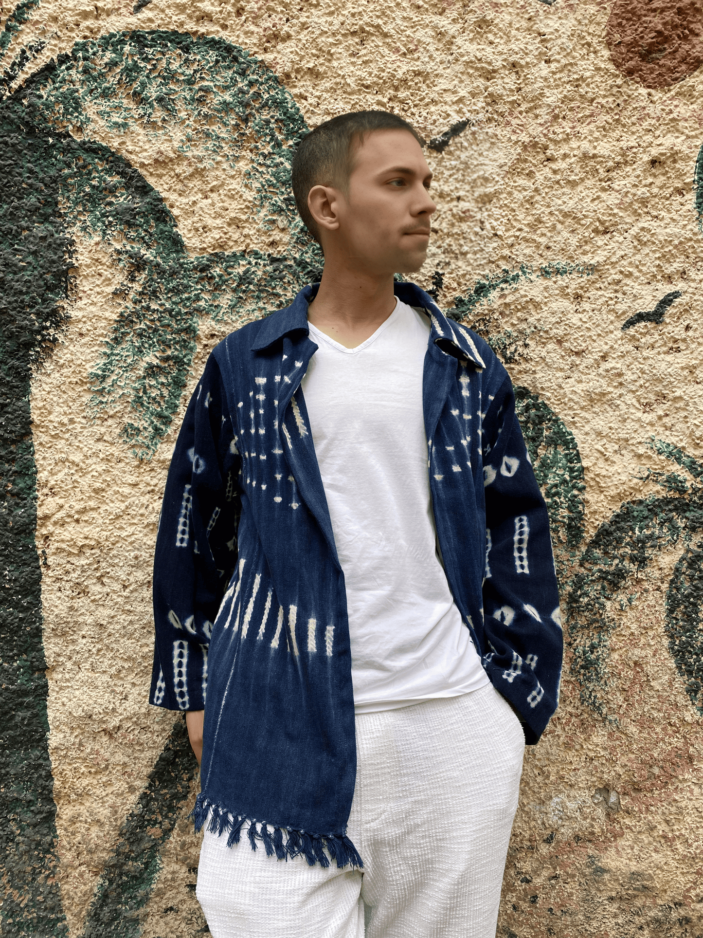 Indigo Kimono Cloth Handcrafted Jacket