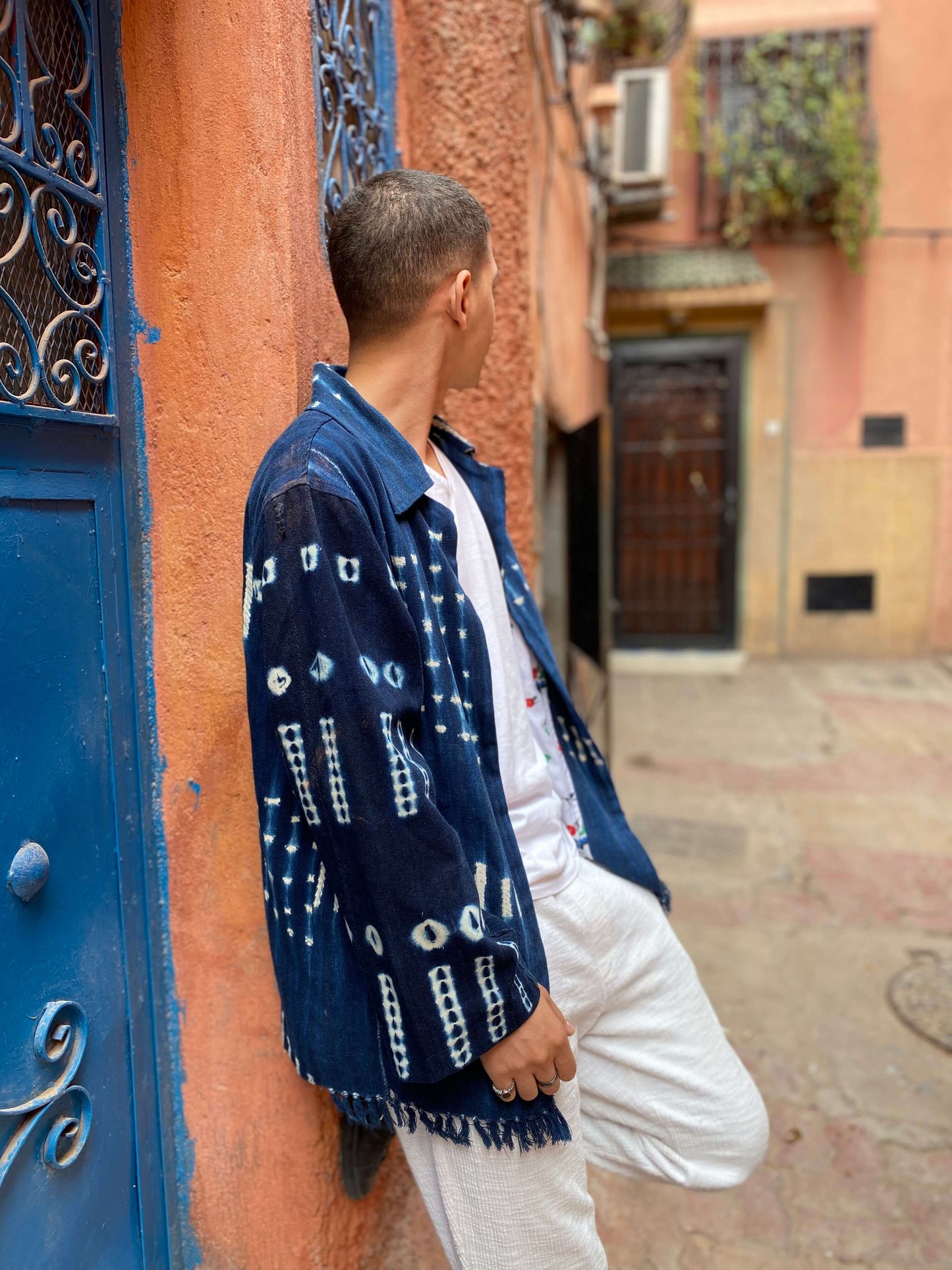 Indigo Kimono Cloth Handcrafted Jacket