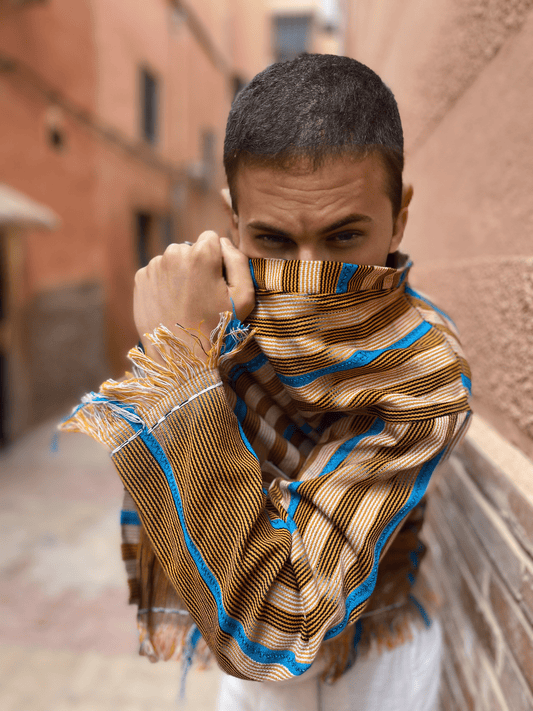 Natural Fiber Handwoven Fringe Kimono