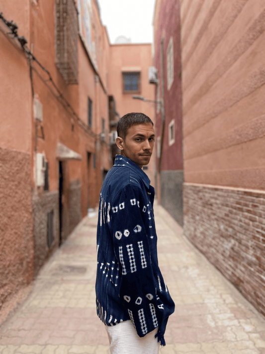 Indigo Kimono Cloth Handcrafted Jacket