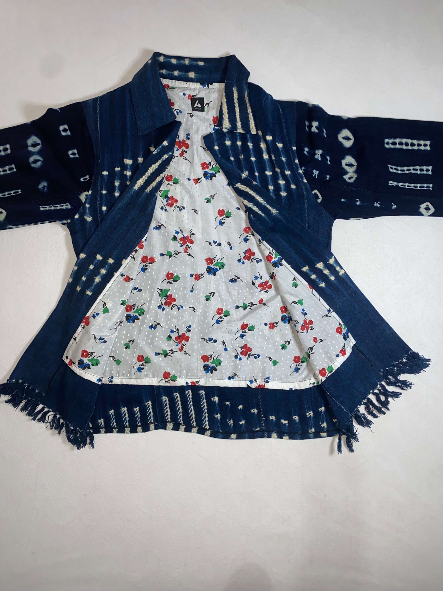 Indigo Kimono Cloth Handcrafted Jacket