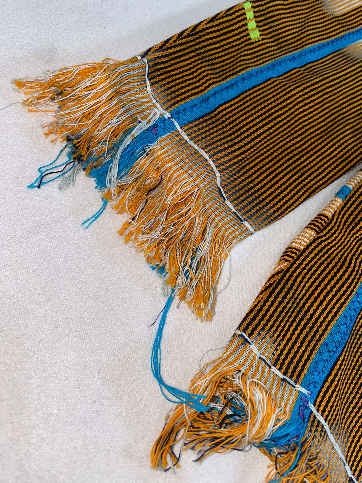 Natural Fiber Handwoven Fringe Kimono