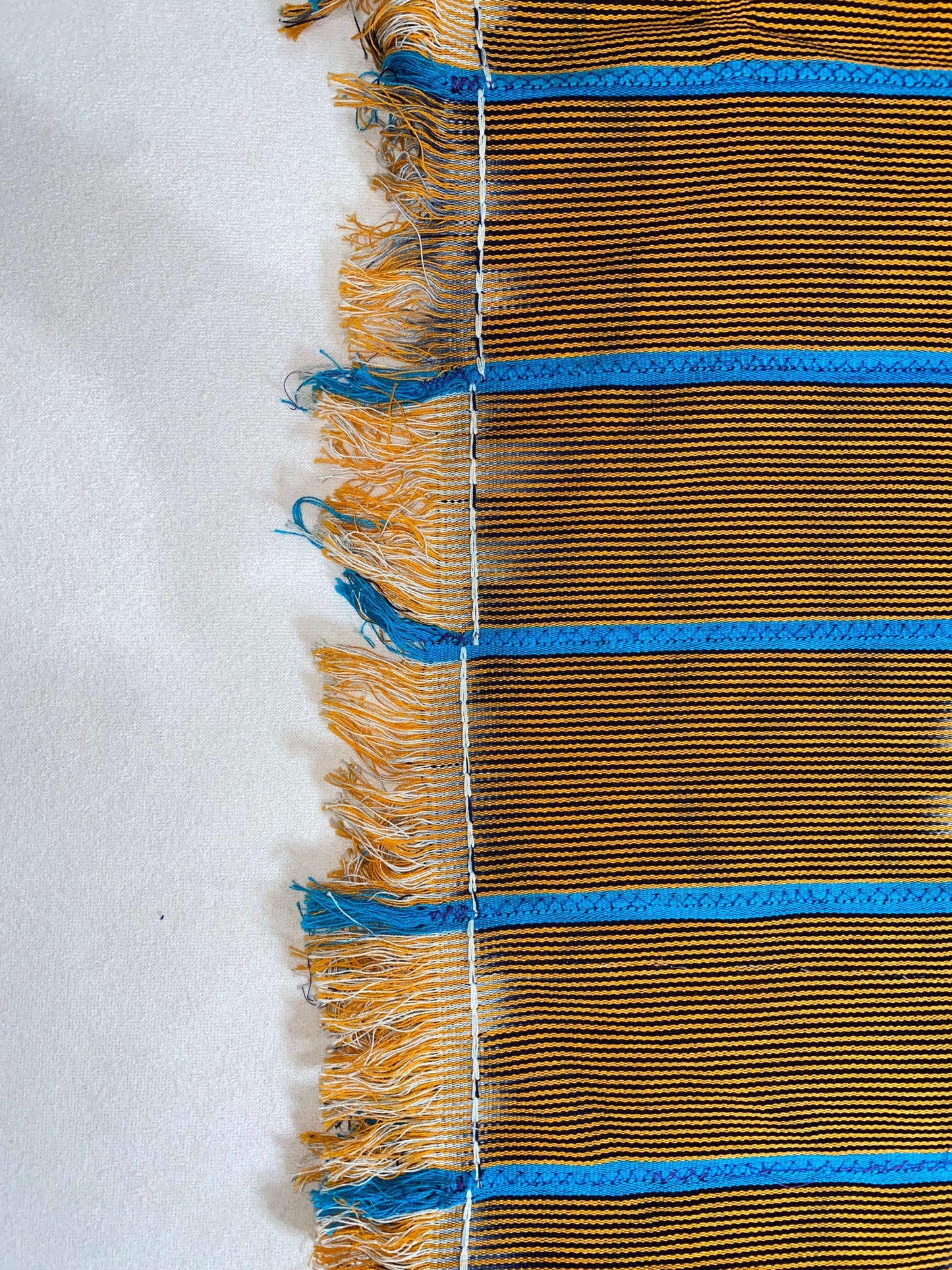 Natural Fiber Handwoven Fringe Kimono
